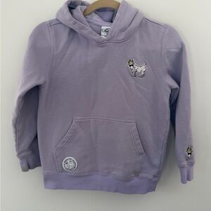 Goat USA Lavender Kids Hoodie with Crown Emblem size youth large